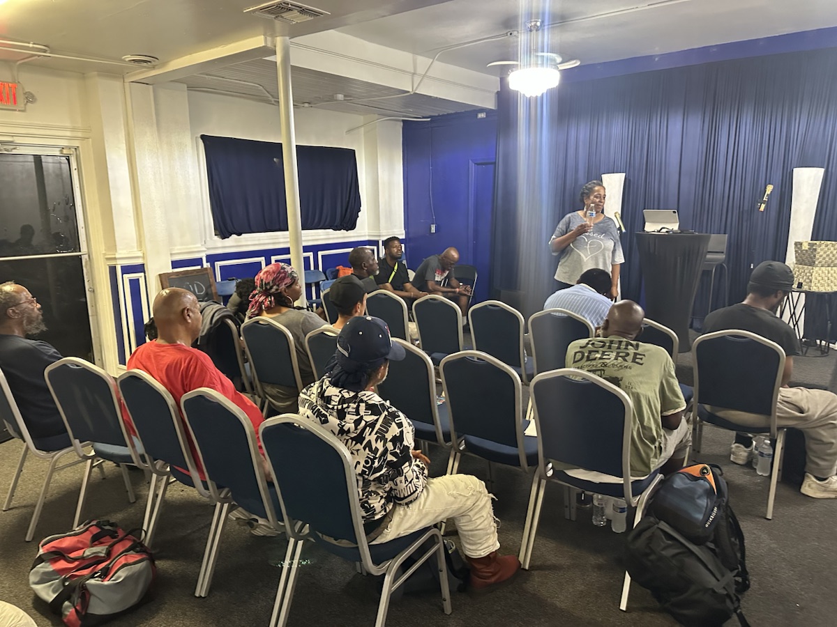 A community workshop in progress at God Loves House of Ministries
